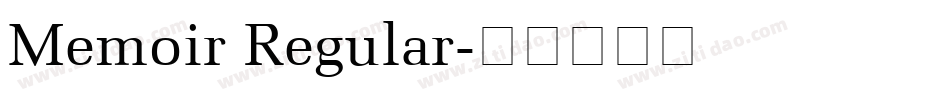 Memoir Regular字体转换